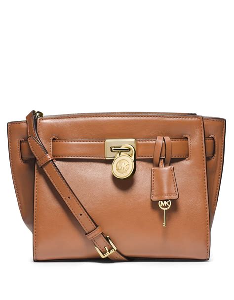 michael kors hamilton mini leather messenger bag|Michael Kors nouveau Hamilton bag.